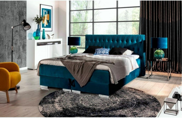 Boxspringbett inkl. Matratz Bett Duebel Better Hotel Polster Schlofzëmmer Nei