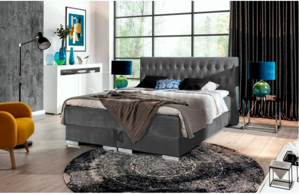 Boxspringbett inkl. Matratz Bett Duebel Better Hotel Polster Schlofzëmmer Nei
