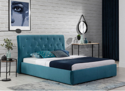 Bett Këssen Design Luxus Duebel Hotel Better 180x200cm Schlof Zëmmer Samett Nei