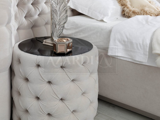 Chesterfield Niewentisch Nuetsdësch Ronn Nuetsdëscher Schaf Gepolsterte 60cm