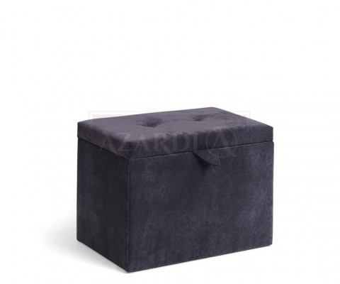 Pouf Foussocker Ottoman Sëtz Hocker Polsterhocker Sëtzocker Edel Truh Këscht nei