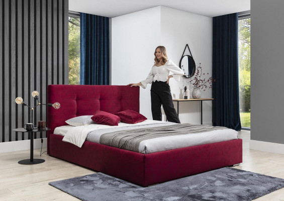 Klassesch Luxus Better Polster Samett Textil Héichwäertegt Schlofzëmmer Bett Nei