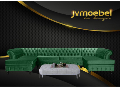 Modernen Design Luxus Couchdësch Textil Chesterfield Wunnzëmmerdësch Couchdëscher