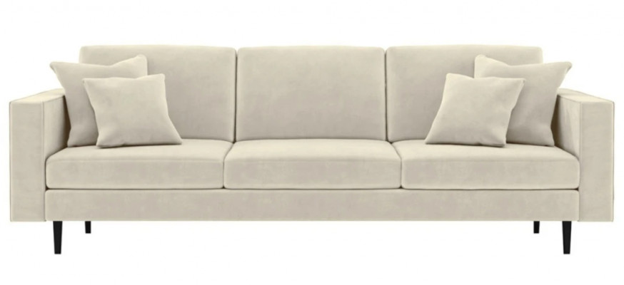 Beige Véiersëtzeger Sofa Stoff Wunnzëmmer Design Couchen Polster Sofas Neie Stoff