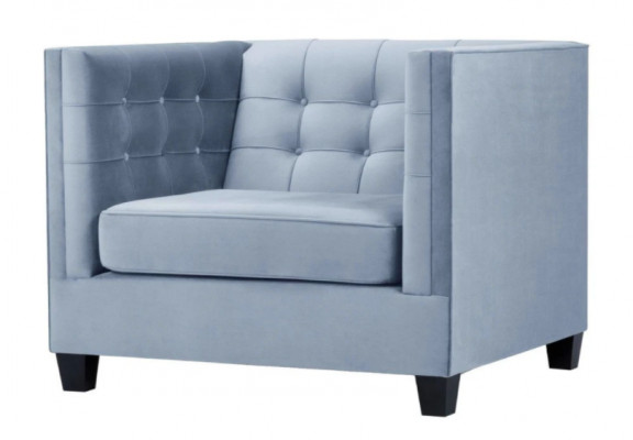 Bloen Chesterfield Fauteuil Wunnzëmmer Textil Stoff Kreativ Miwwelen Modern