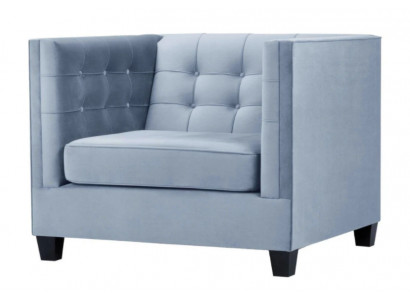 Bloen Chesterfield Fauteuil Wunnzëmmer Textil Stoff Kreativ Miwwelen Modern