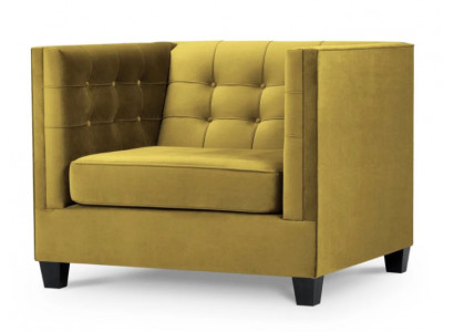 Fotell Chesterfield Textil Stoff Beige Kreativ Miwwelen Nei Wunnzëmmer