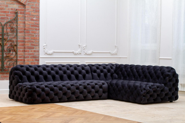 Canapé Ecksofa L Form Fautteuil Hocker Ecksofa Polsterei 2tlg. Nei Modern.