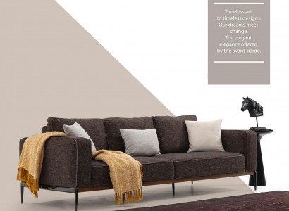 Zweisëtzer Sofa 2 Sëtzer Stoff Sofas Modern Design Wunnzëmmer Gro