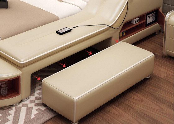 Multifunktionalt Bett Modern Hotel Better Duebelbett USB Sound 180x200