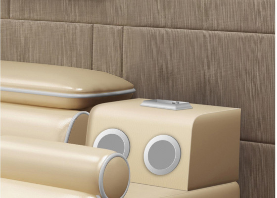 Multifunktionalt Bett Modern Hotel Better Duebelbett USB Sound 180x200