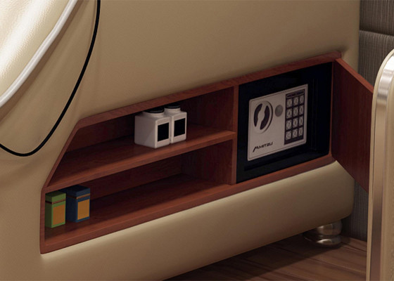 Multifunktionalt Bett Modern Hotel Better Duebelbett USB Sound 180x200