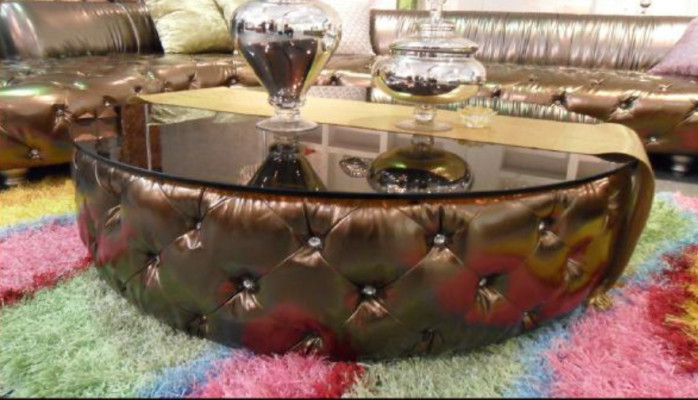 Couchtisch Chesterfield Luxus Wunnzëmmer Kaffisdësch Holz Modern