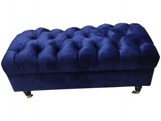 Luxus Hocker Sëtzbank Design Chesterfield Relax Hocker Modern Sëtz Fouss-Hocker