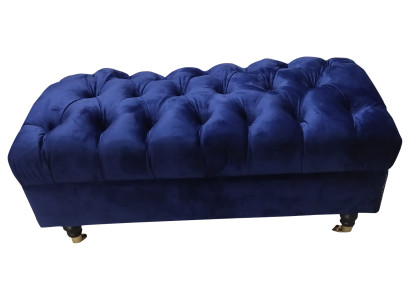Luxus Hocker Sëtzbank Design Chesterfield Relax Hocker Modern Sëtz Fouss-Hocker