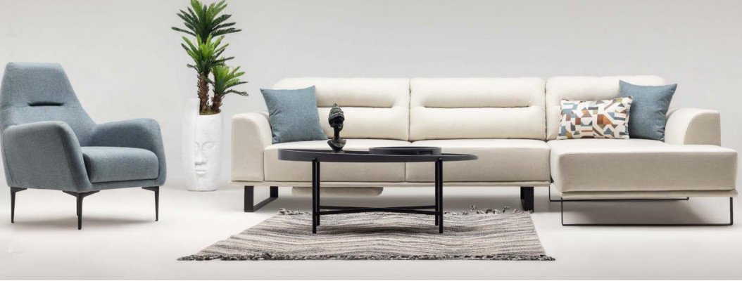 Sofagarnitur Ecksofa L Form Sessel Stoffsofa Polstersofa Beige Canapé