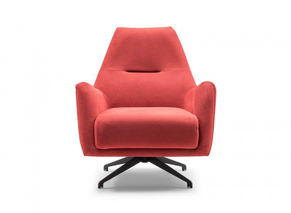 Wunnzëmmer Fautteuil Ouerfauteuil Stofffautteuil Rout Polster Eenzelstonge Sëtz