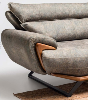 Stoffsofa Grupp Dräisëtzer Sofa Fotell Couch Polstersofa Gro Set