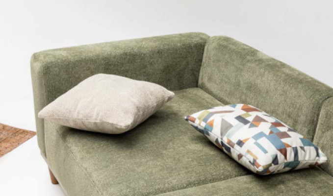 Garnitur Ecksofa L Form Stoffsofa Dräisëtzer Couch Sofa Beige Fautteuil