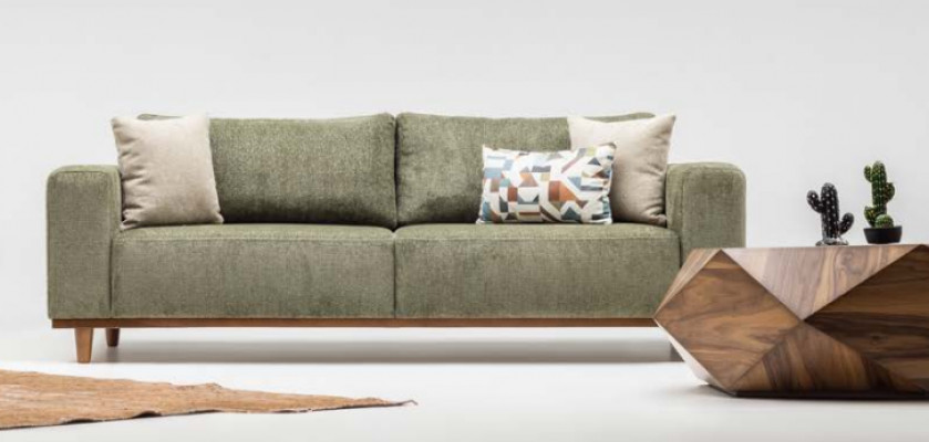 Garnitur Ecksofa L Form Stoffsofa Dräisëtzer Couch Sofa Beige Fautteuil