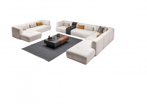 Eckgarnitur Wunnlandschaft Grouss Sofae L Form Polstersofa Couch Stoff