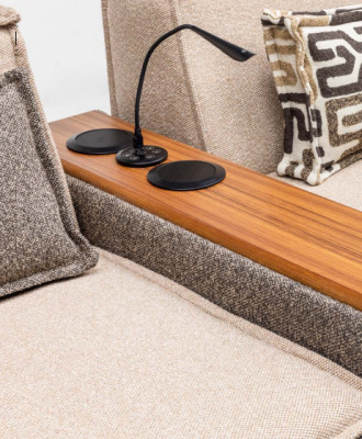 Komplett Ecksofa L Form Hocker Polstersofa Stoffsofa Beige Sofa Couch