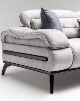Designer Wunnzëmmer Sëtz Miwwelen Luxus Dräisëtzer Eensëtzer 2-Deeler Set