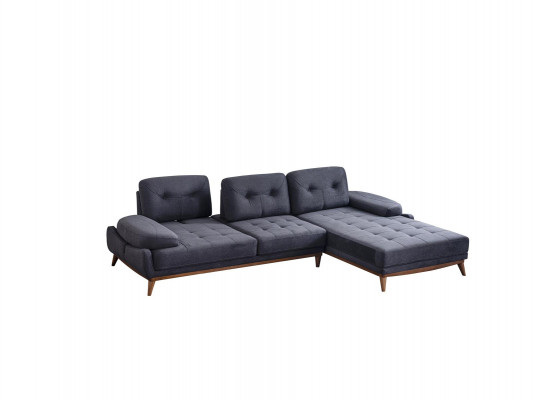 Blo Wäizëmmer Ecksofa L-Form Couch Stilvollt Sofa Designer Sëtzméiwer