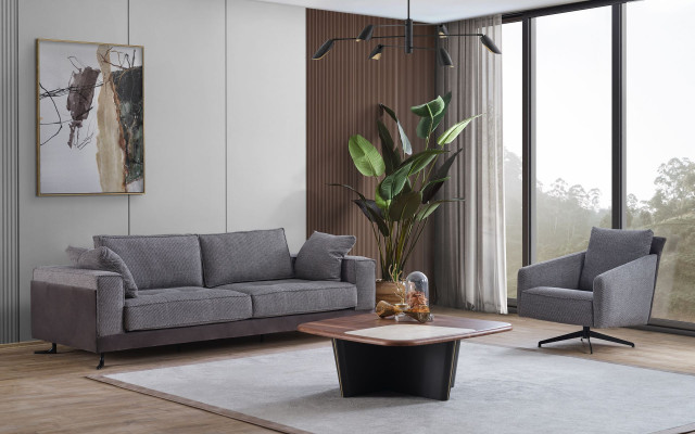 Wunnzëmmer Sëtzmiwwelen Grousse Véiersëtz Designer Fotell Luxus Kaffisdësch