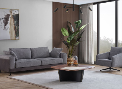 Wunnzëmmer Sëtzmiwwelen Grousse Véiersëtz Designer Fotell Luxus Kaffisdësch