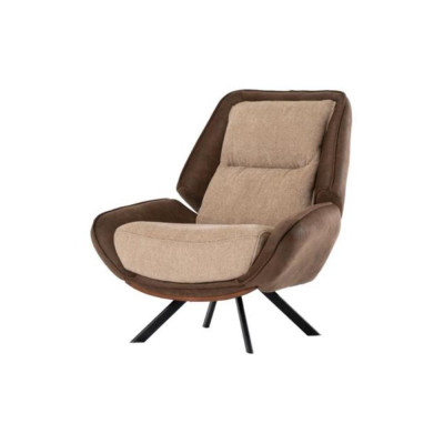 Luxuriéise brongen Fotell Textilsessel Einsëtzer Relax Wunnzëmmer Miwwelen