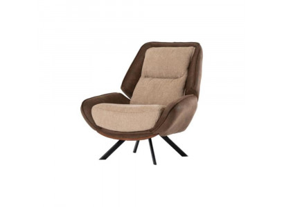 Luxuriéise brongen Fotell Textilsessel Einsëtzer Relax Wunnzëmmer Miwwelen