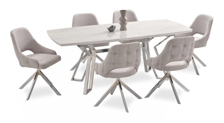 Modern Ariichtung Iessdësch Luxus Iesszëmmer Dësch Miwwel Neit