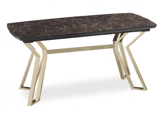 Luxe Iessdësch Iesszëmmer Dësch Metall Gold Dëscher Iessdëscher Miwwelen