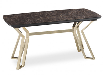 Luxe Iessdësch Iesszëmmer Dësch Metall Gold Dëscher Iessdëscher Miwwelen