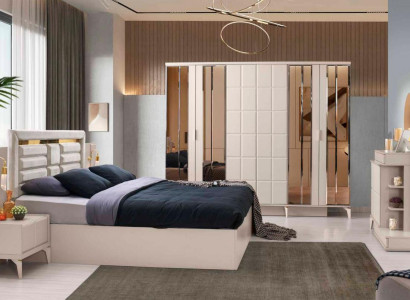 Schlofkummer Komplettausstattung 6 Deeler Beige Eenfaarweg Modern Design Stil