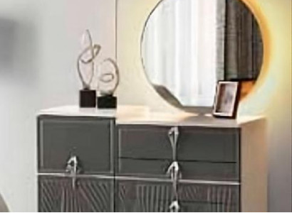 Schminktisch mat Spigel Gro Beige Zweefaarweg Modern Design Rechteckeg