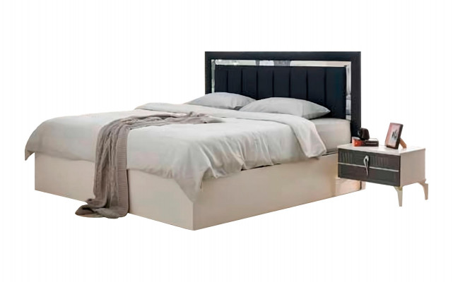 Modernen Design Gro Wäiss Bett Schlofkummer Zweefaarweg Duebelbett