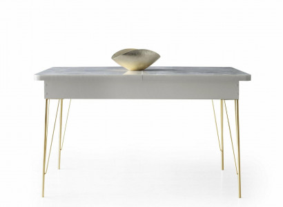 Iessen Dësch Rechteckeg Iesszëmmer Gro Gemoustert Einfaarweg Modern Design Stil