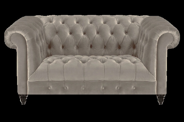 Chesterfield Sofa Zweisëtzer Ariichtung Chesterfield Polstermöbel Wunnzëmmer