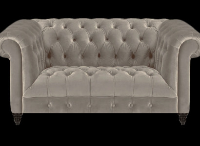 Chesterfield Sofa Zweisëtzer Ariichtung Chesterfield Polstermöbel Wunnzëmmer