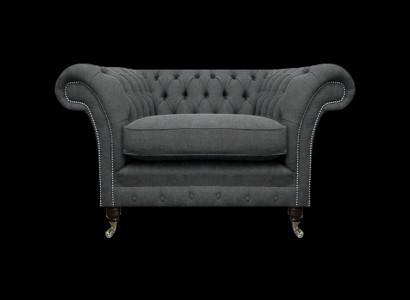 Chesterfield Fauteuil Gepolstert Luxus Stoff Miwwelen Wunnzëmmer Chesterfield
