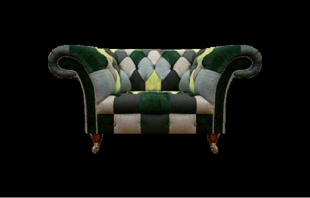 Textil Stoff Sessell Modern Ariichtung Sëtzmiwwel Polstersessell Chesterfield