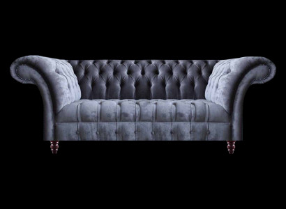 Chesterfield Modern Wunnzëmmer Textilcouch Designer Stoffsofa Miwwelen