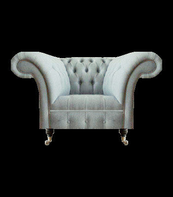 Chesterfield hellgraue Sëtzgeleeënheet Modern Wunnzëmmer Polster Sëtzmöbel