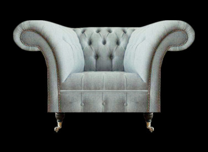 Chesterfield hellgraue Sëtzgeleeënheet Modern Wunnzëmmer Polster Sëtzmöbel