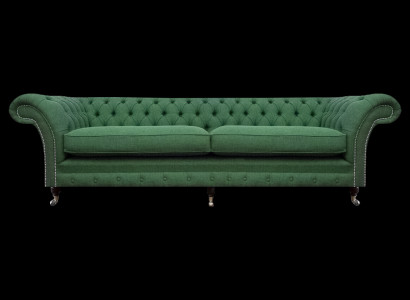 Chesterfield Grénge Zweeplaz-Wunnzëmmer Luxus Zweeplaz-Miwwelen