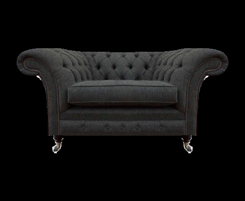 Luxus Chesterfield Fotell Wunnzëmmer Eenzelstull Stoff Wunnzëmmer Miwwelen