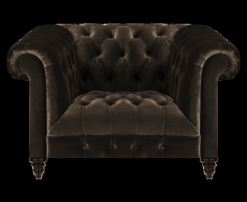 Brongen Chesterfield Polstersessel Modernt Textil Wunnzëmmer Eenzelstull