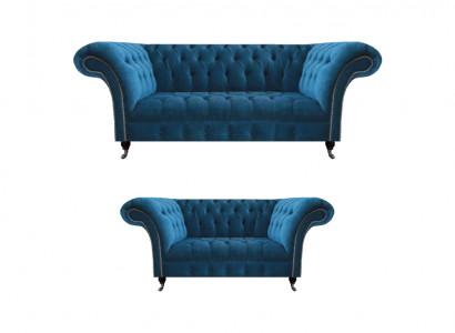 Stilvoll Sofa Set Chesterfield Blo Liewensraim Polster Couchen